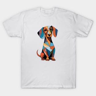 Cute Cubist Dachshund T-Shirt